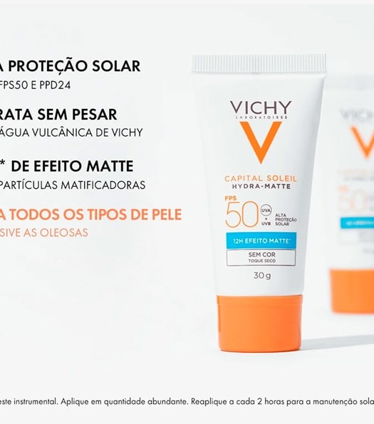 Protetor Solar Facial Vichy Hydra-matte FPS50