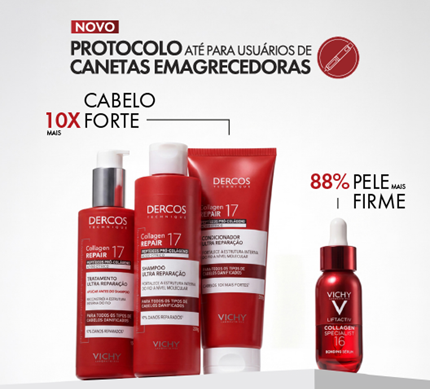 Novo protocolo Vichy até para usuários de canetas emagrecedoras.