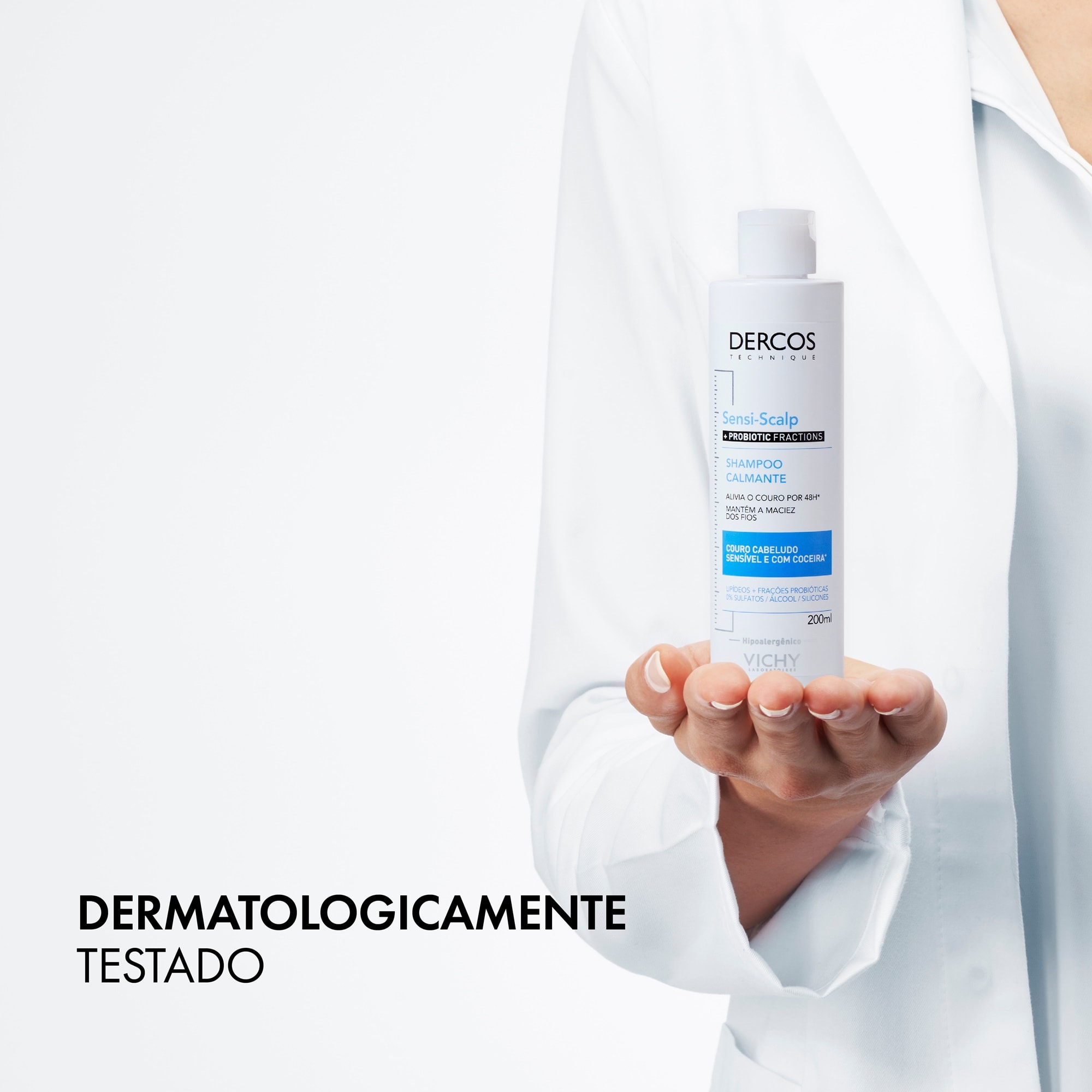 DERCOS SHAMPOO LIMPEZA CALMANTE SENSI-SCALP 200ML