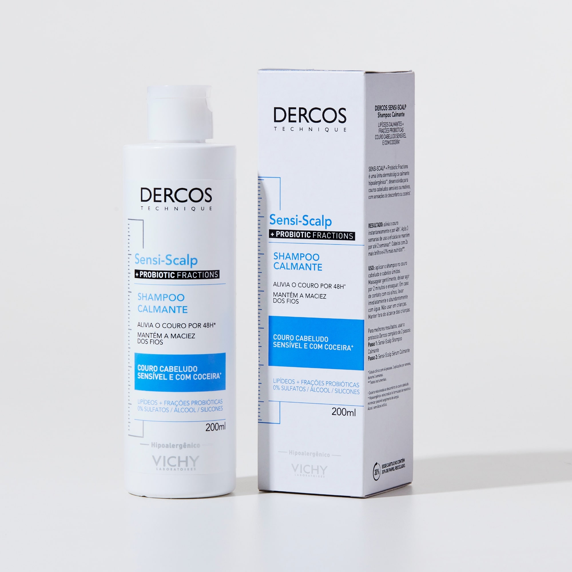 DERCOS SHAMPOO LIMPEZA CALMANTE SENSI-SCALP 200ML