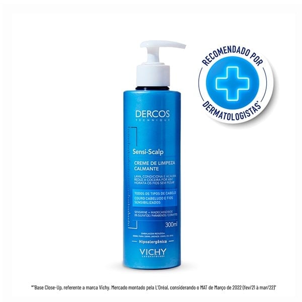 DERCOS CREME DE LIMPEZA SENSI SCALP 300ML