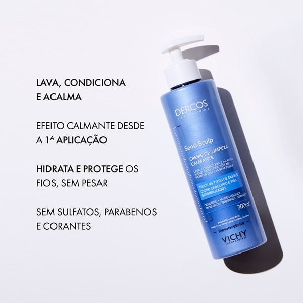 DERCOS CREME DE LIMPEZA SENSI SCALP 300ML