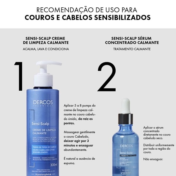 DERCOS CREME DE LIMPEZA SENSI SCALP 300ML