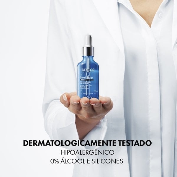 Dermatologicamente testado. Hipoalergênico. 0% álcool e silicones.