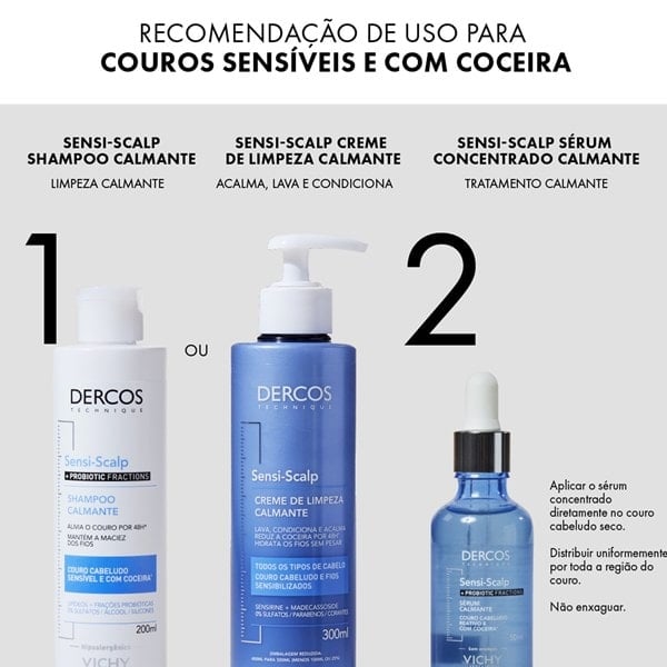 Recomendações de uso para couros sensíveis e com coceira.