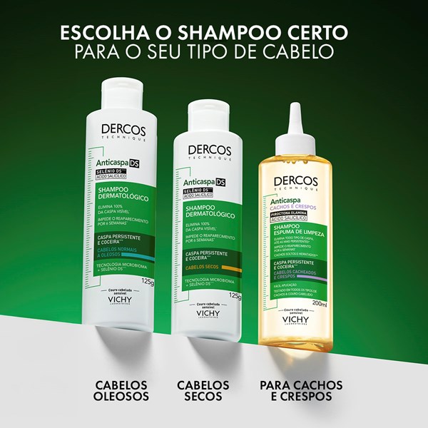 Escolha o shampoo certo para o seu tipo de cabelo.