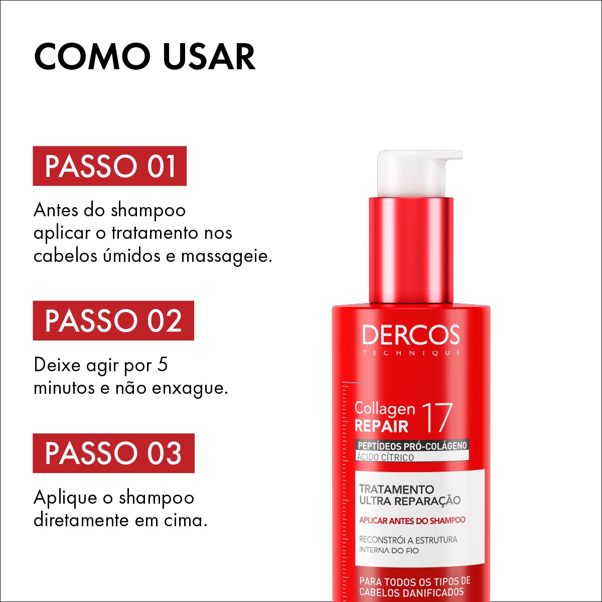PRÉ-SHAMPOO ULTRA REPARAÇÃO COLLAGEN REPAIR 17