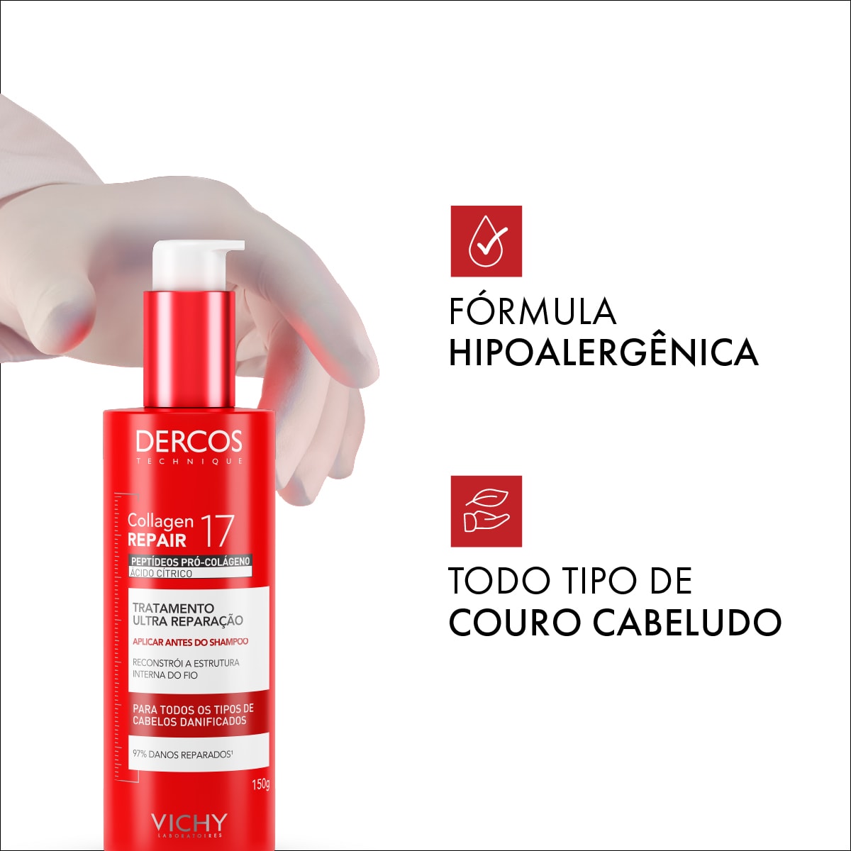 PRÉ-SHAMPOO ULTRA REPARAÇÃO COLLAGEN REPAIR 17