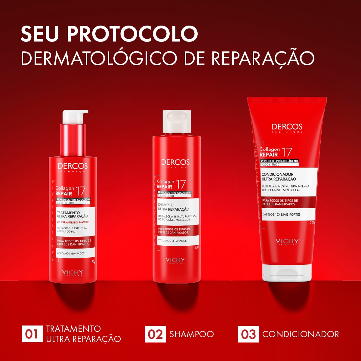 PRÉ-SHAMPOO ULTRA REPARAÇÃO COLLAGEN REPAIR 17