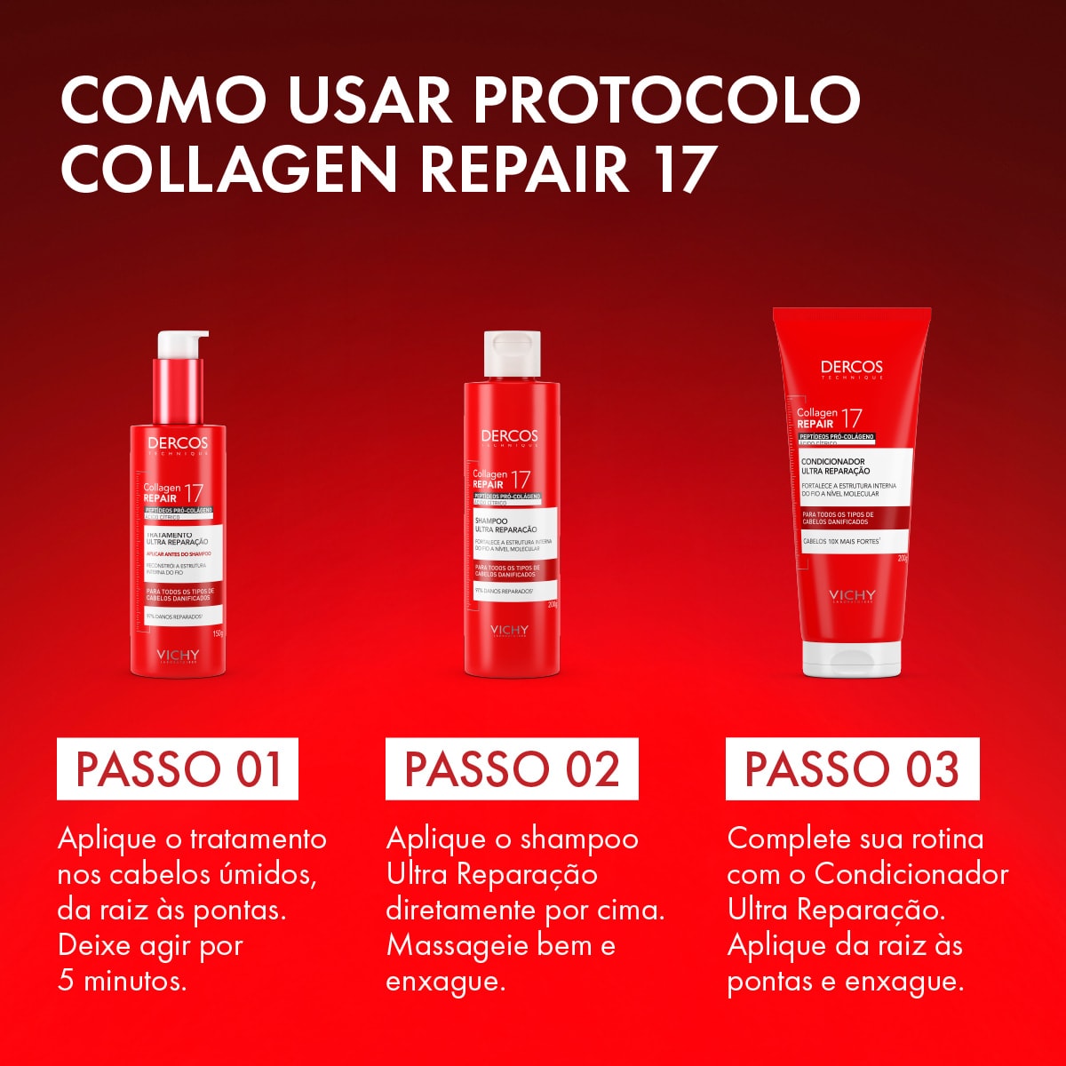 PRÉ-SHAMPOO ULTRA REPARAÇÃO COLLAGEN REPAIR 17