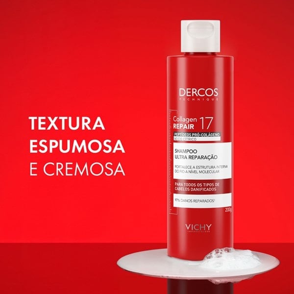 Textura espumosa e cremosa.