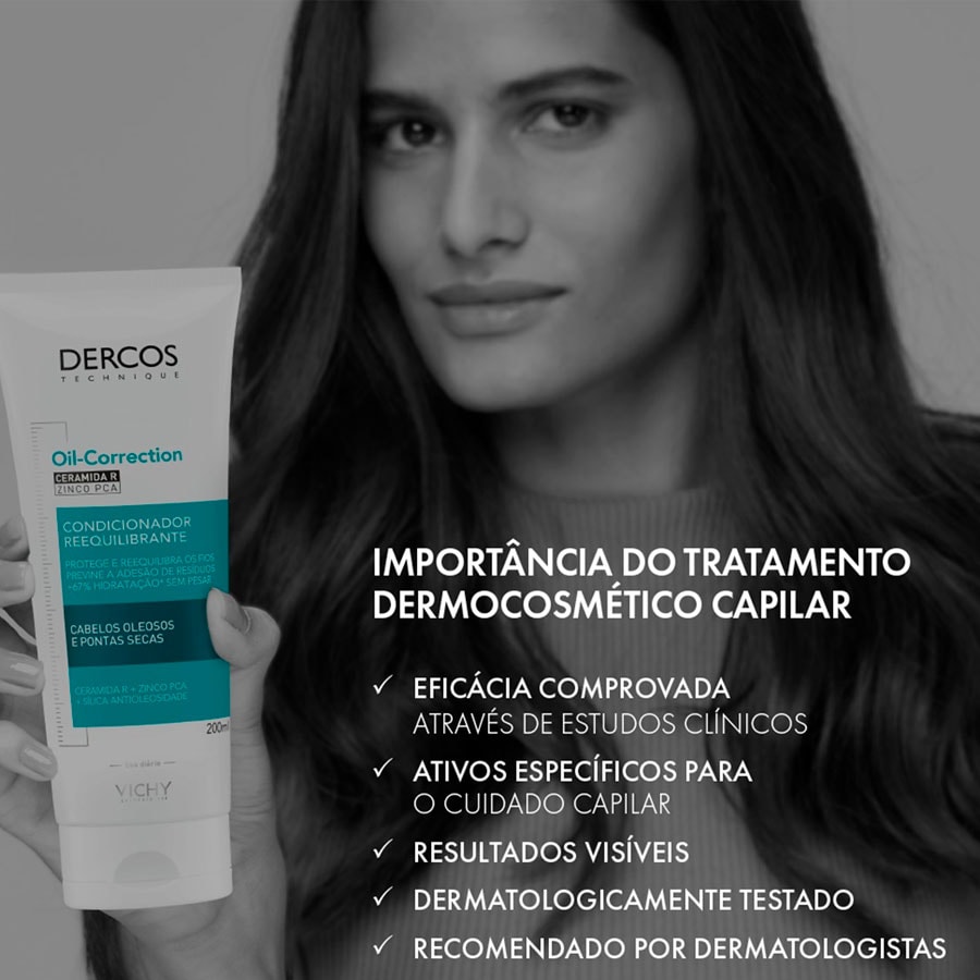 Condicionador Reequilibrante Oil-Correction Com Ceramida R e Zinco PCA – 200ml