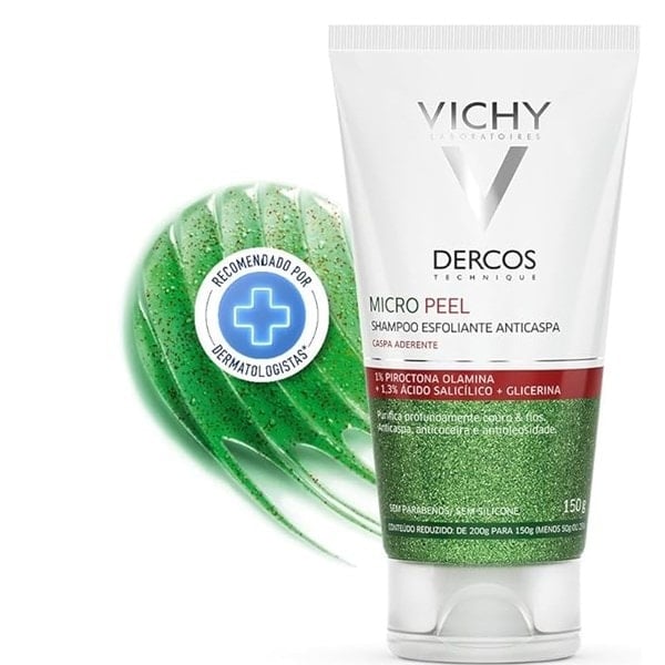 Shampoo Esfoliante Anticaspa Dercos MicroPeel