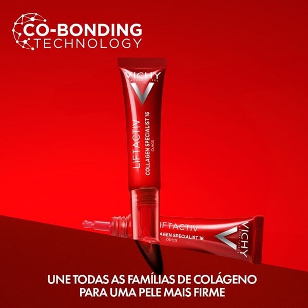 Tecnologia Co-bonding: Une todas as famílias de colágeno para uma pele mais firme.