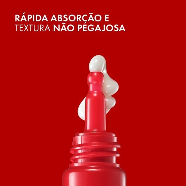 Rápida absorção e textura não pegajosa.