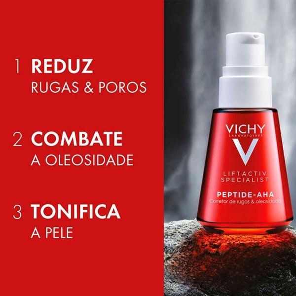 Sérum com Ação-Pró-Colágeno Vichy Liftactiv Peptide AHA - 30ml