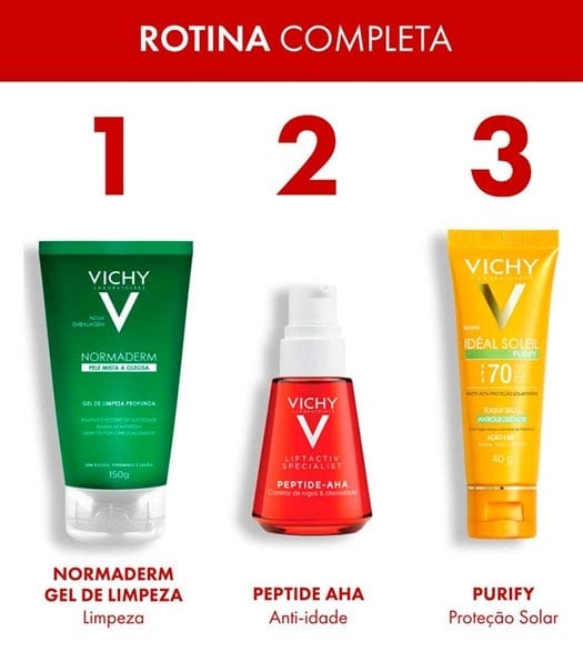 Sérum com Ação-Pró-Colágeno Vichy Liftactiv Peptide AHA - 30ml