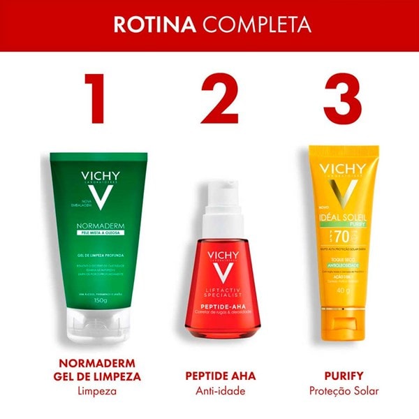 Sérum com Ação-Pró-Colágeno Vichy Liftactiv Peptide AHA - 30ml