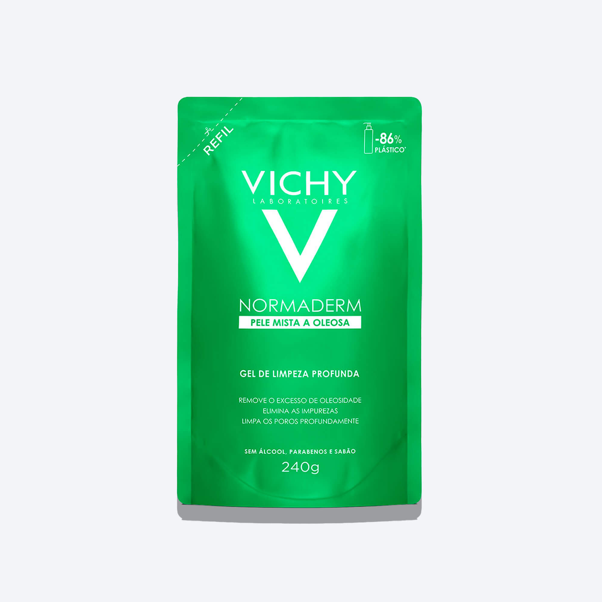 Imagem Gel de Limpeza Intensiva Anti-Oleosidade com Acido Glicolico Vichy Normaderm Refil - 240G