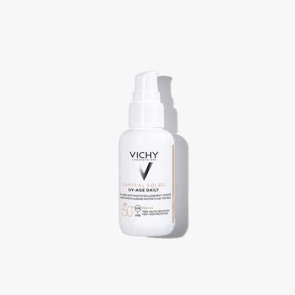 Vichy Capital Soleil Anti-idade diário com cor.