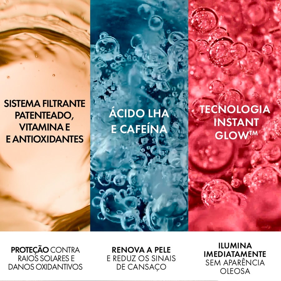 Protetor Solar Facial Vichy UV-Glow FPS60 Com Cor 40g