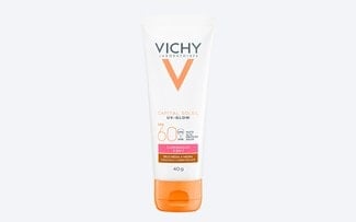 Protetor Solar Facial Vichy UV-Glow FPS60 Com Cor 40g
