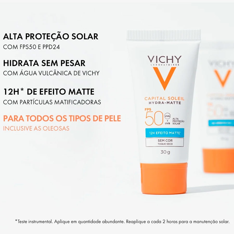 Protetor Solar Facial Vichy Hydra-matte FPS50