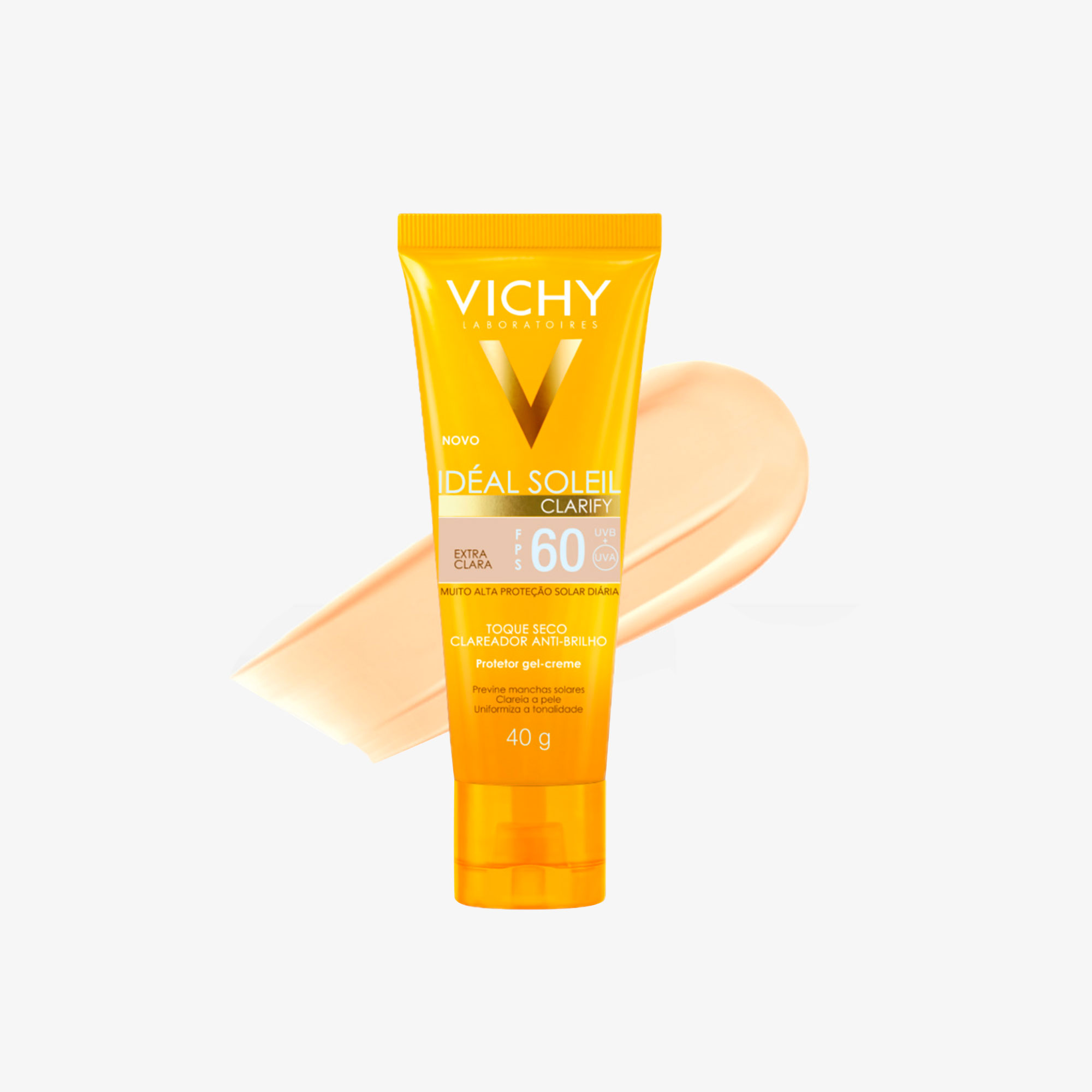 Protetor Solar Facial Vichy Ideal Soleil Clarify FPS60 - 40g