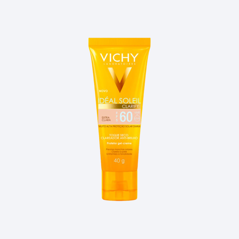 Protetor Solar Facial Vichy Ideal Soleil Clarify FPS60 - 40g - Extra clara
