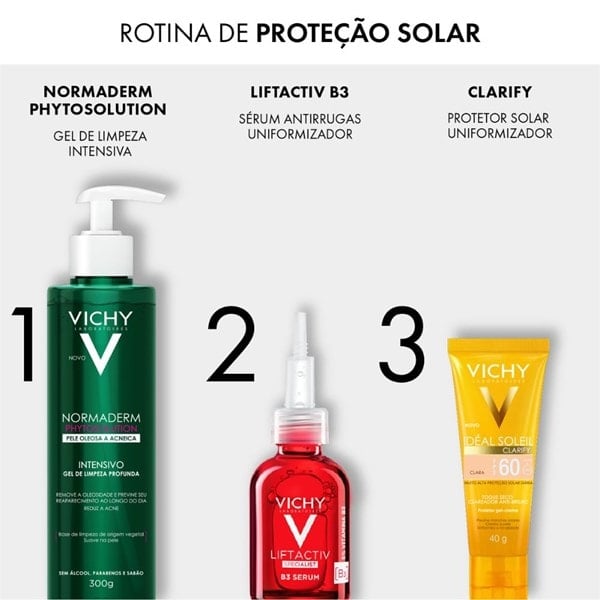 Protetor Solar Facial Vichy Ideal Soleil Clarify FPS60 - 40g