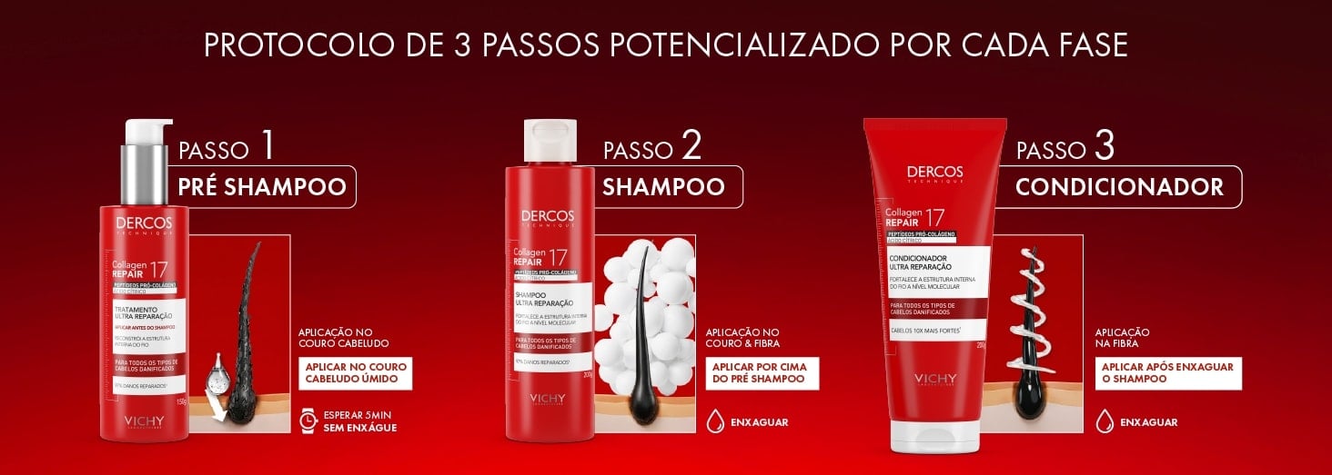 Protocolo de 3 passos potencializado por cada fase.